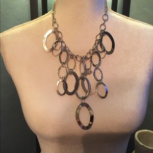 Paparazzi silver necklace/Earring set